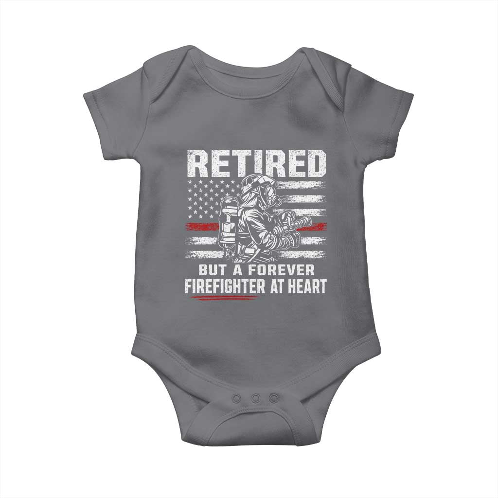 Retired Firefighter Baby Onesie Fireman Pride 911 Rescue Retirement Gift