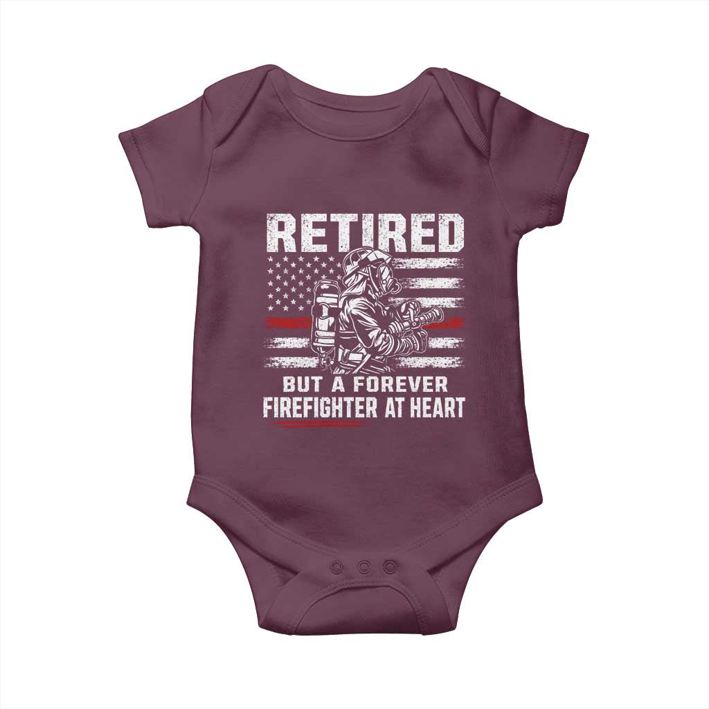 Retired Firefighter Baby Onesie Fireman Pride 911 Rescue Retirement Gift