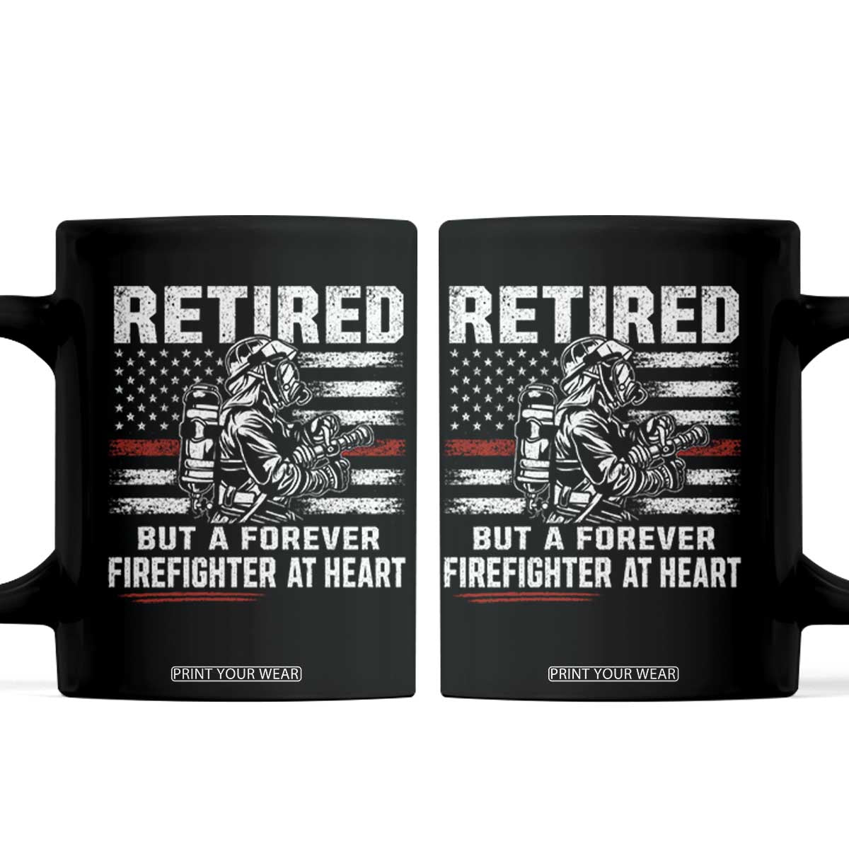 Retired Firefighter Coffee Mug Fireman Pride 911 Rescue Retirement Gift
