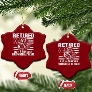 Retired Firefighter Ceramic Ornament Fireman Pride 911 Rescue Retirement Gift