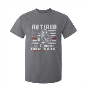 Retired Firefighter T Shirt For Kid Fireman Pride 911 Rescue Retirement Gift TS10 Charcoal Print Your Wear