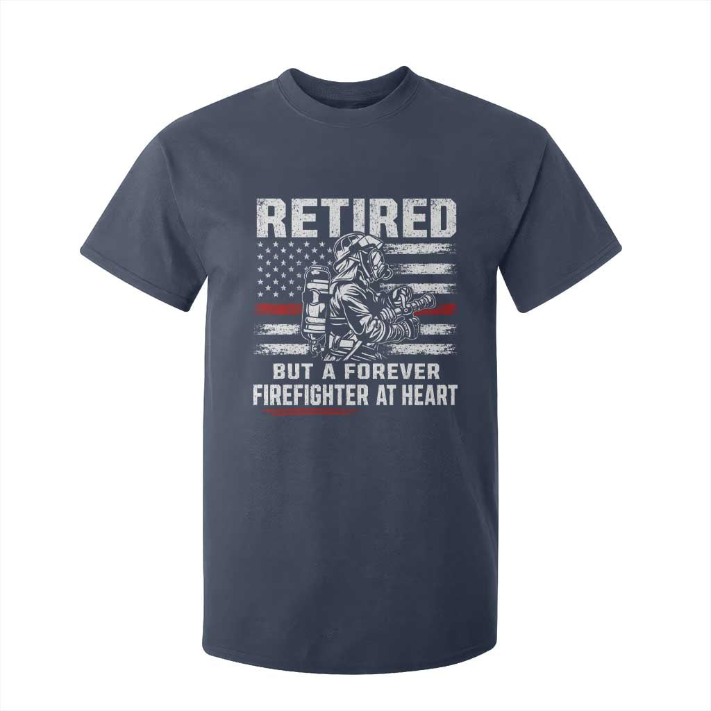 Retired Firefighter T Shirt For Kid Fireman Pride 911 Rescue Retirement Gift TS10 Navy Print Your Wear