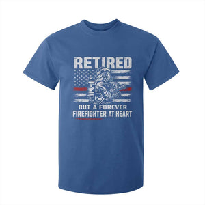 Retired Firefighter T Shirt For Kid Fireman Pride 911 Rescue Retirement Gift TS10 Royal Blue Print Your Wear