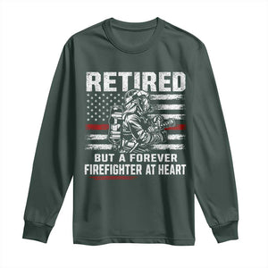 Retired Firefighter Long Sleeve Shirt Fireman Pride 911 Rescue Retirement Gift