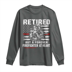 Retired Firefighter Long Sleeve Shirt Fireman Pride 911 Rescue Retirement Gift