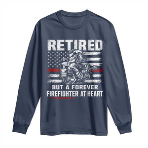 Retired Firefighter Long Sleeve Shirt Fireman Pride 911 Rescue Retirement Gift