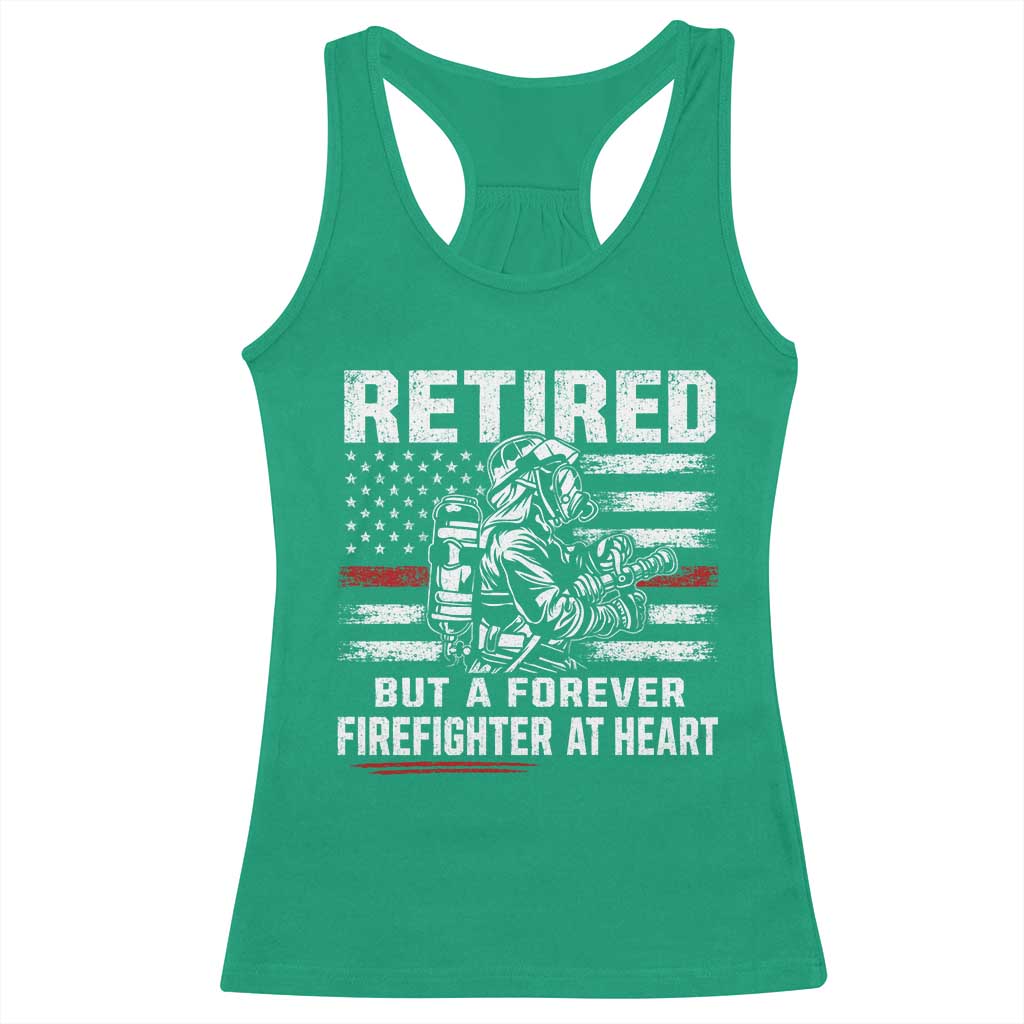 Retired Firefighter Racerback Tank Top Fireman Pride 911 Rescue Retirement Gift TS10 Irish Green Print Your Wear