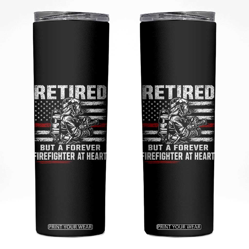 Retired Firefighter Skinny Tumbler Fireman Pride 911 Rescue Retirement Gift