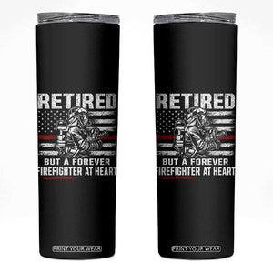 Retired Firefighter Skinny Tumbler Fireman Pride 911 Rescue Retirement Gift