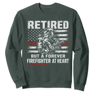 Retired Firefighter Sweatshirt Fireman Pride 911 Rescue Retirement Gift