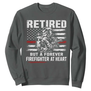 Retired Firefighter Sweatshirt Fireman Pride 911 Rescue Retirement Gift