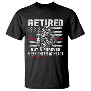Retired Firefighter T Shirt Fireman Pride 911 Rescue Retirement Gift