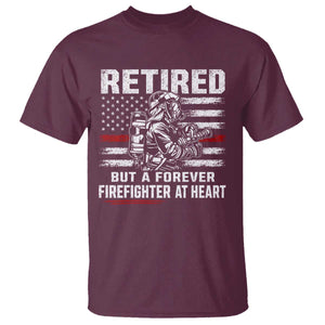 Retired Firefighter T Shirt Fireman Pride 911 Rescue Retirement Gift