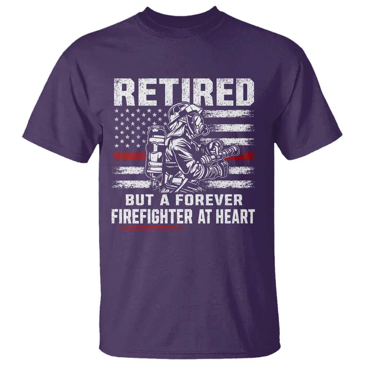 Retired Firefighter T Shirt Fireman Pride 911 Rescue Retirement Gift