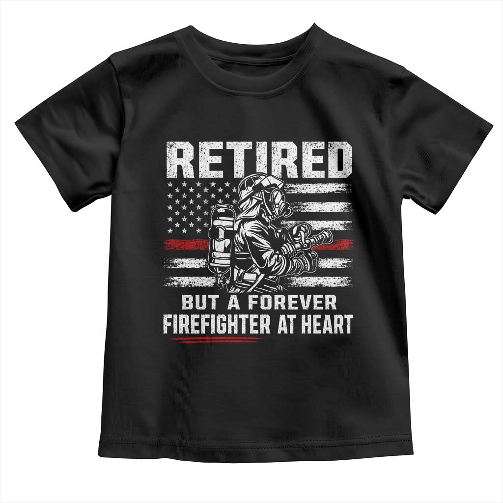 Retired Firefighter Toddler T Shirt Fireman Pride 911 Rescue Retirement Gift