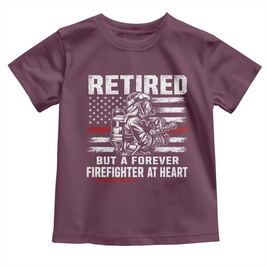 Retired Firefighter Toddler T Shirt Fireman Pride 911 Rescue Retirement Gift