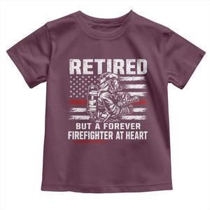 Retired Firefighter Toddler T Shirt Fireman Pride 911 Rescue Retirement Gift