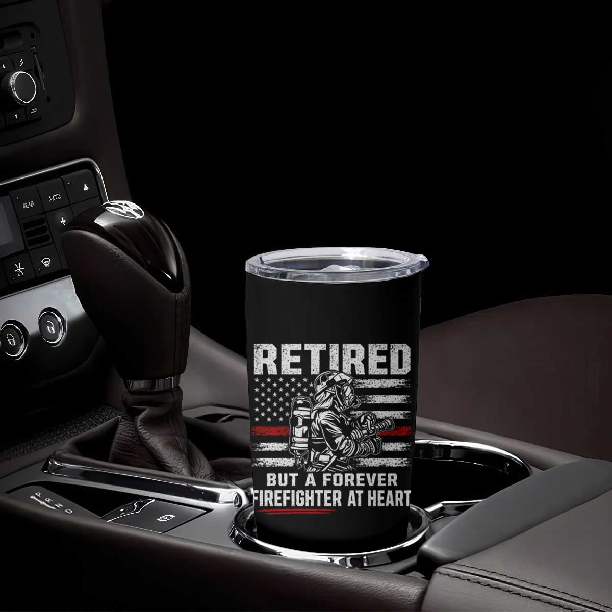 Retired Firefighter Tumbler Cup Fireman Pride 911 Rescue Retirement Gift