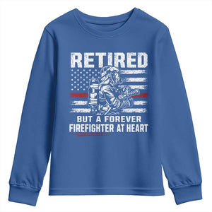 Retired Firefighter Youth Sweatshirt Fireman Pride 911 Rescue Retirement Gift