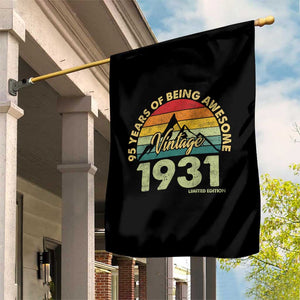 95th Birthday Garden Flag Vintage 1931 Limited Edition 95 Year Old Gift