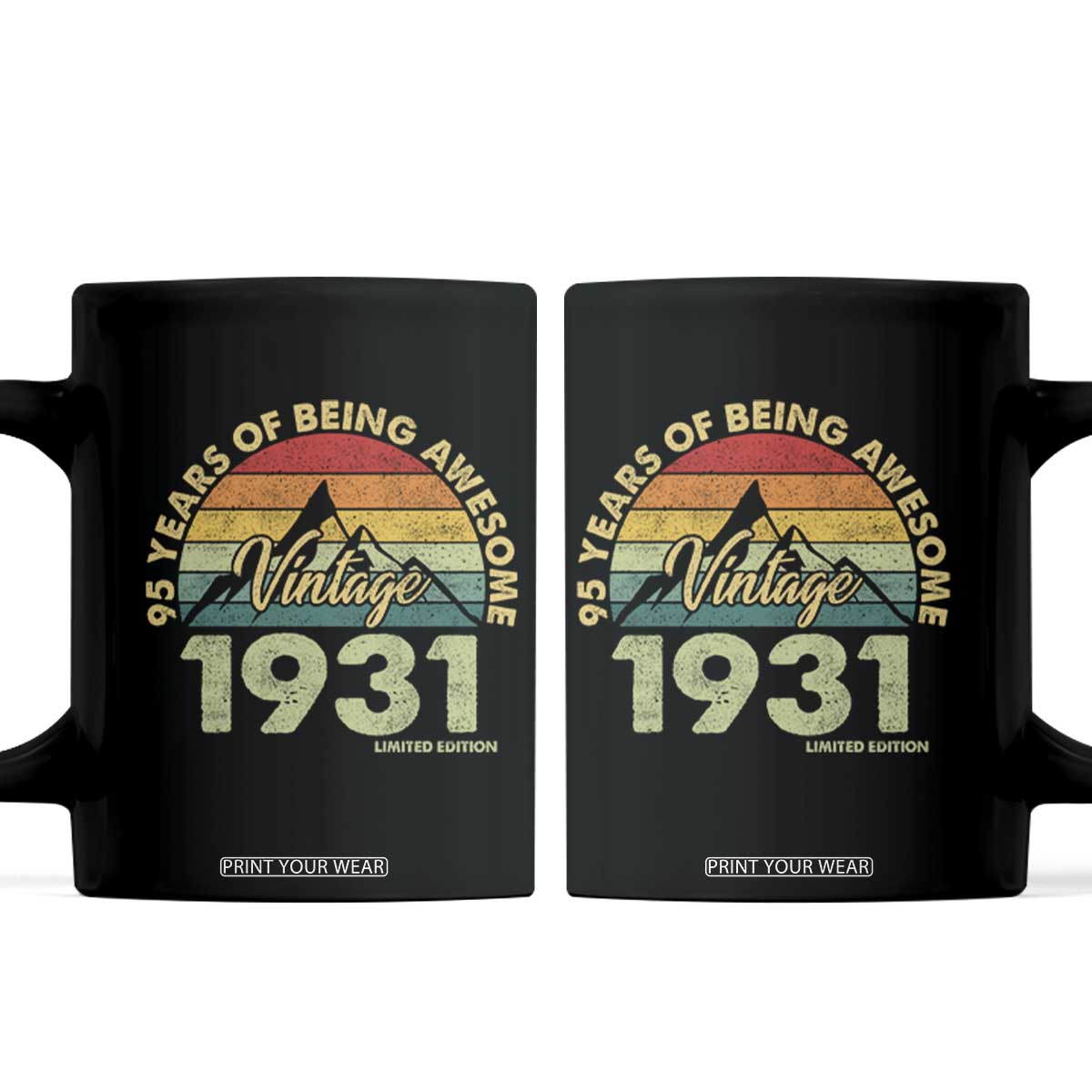 95th Birthday Coffee Mug Vintage 1931 Limited Edition 95 Year Old Gift