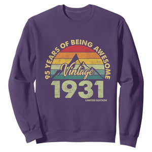 95th Birthday Sweatshirt Vintage 1931 Limited Edition 95 Year Old Gift