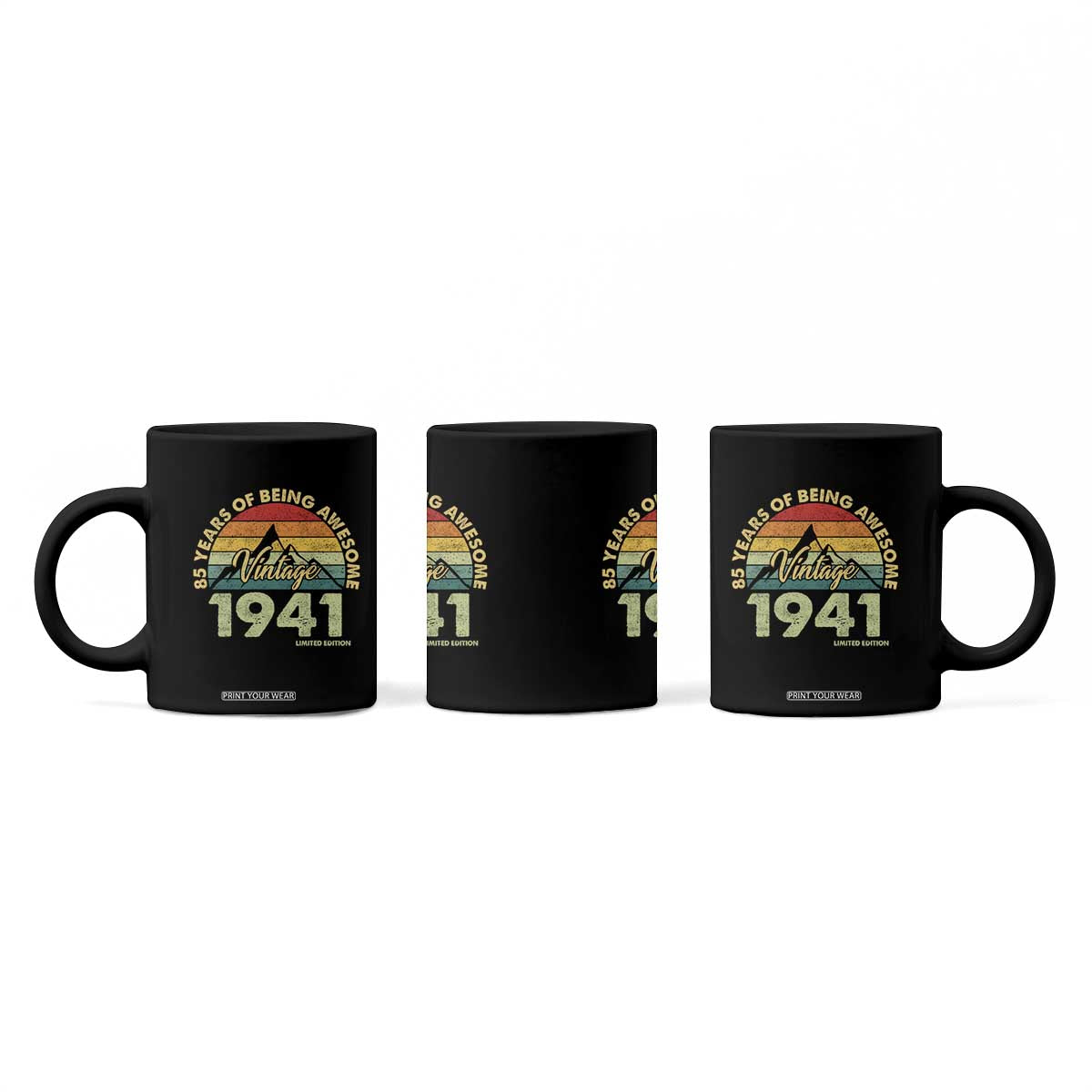 85th Birthday Coffee Mug Vintage 1941 Limited Edition 85 Year Old Gift