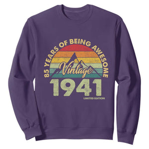 85th Birthday Sweatshirt Vintage 1941 Limited Edition 85 Year Old Gift