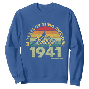 85th Birthday Sweatshirt Vintage 1941 Limited Edition 85 Year Old Gift