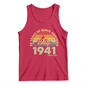 85th Birthday Tank Top Vintage 1941 Limited Edition 85 Year Old Gift