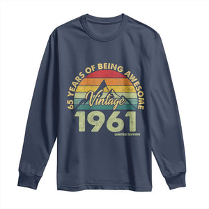 65th Birthday Long Sleeve Shirt Vintage 1961 Limited Edition 65 Year Old Gift