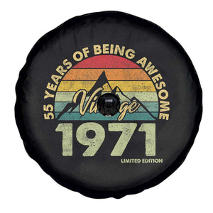 55th Birthday Spare Tire Cover Vintage 1971 Limited Edition 55 Year Old Gift