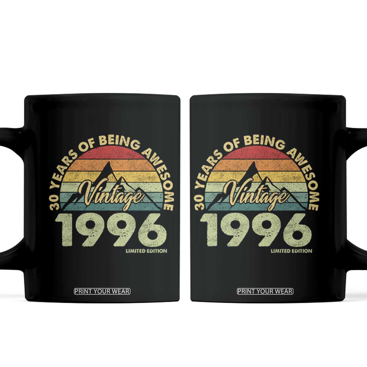 30th Birthday Coffee Mug Vintage 1996 Limited Edition 30 Year Old Gift