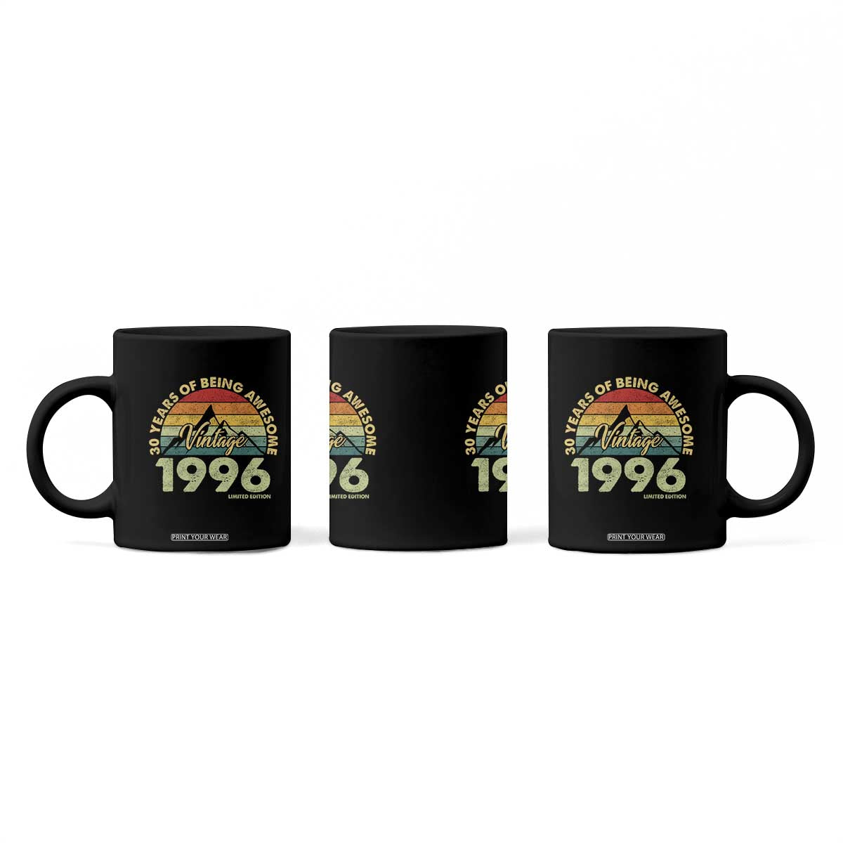 30th Birthday Coffee Mug Vintage 1996 Limited Edition 30 Year Old Gift