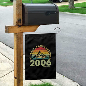20th Birthday Garden Flag Vintage 2006 Limited Edition 20 Year Old Gift