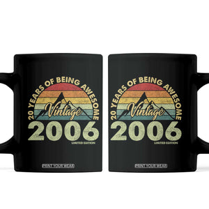 20th Birthday Coffee Mug Vintage 2006 Limited Edition 20 Year Old Gift