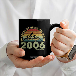 20th Birthday Coffee Mug Vintage 2006 Limited Edition 20 Year Old Gift