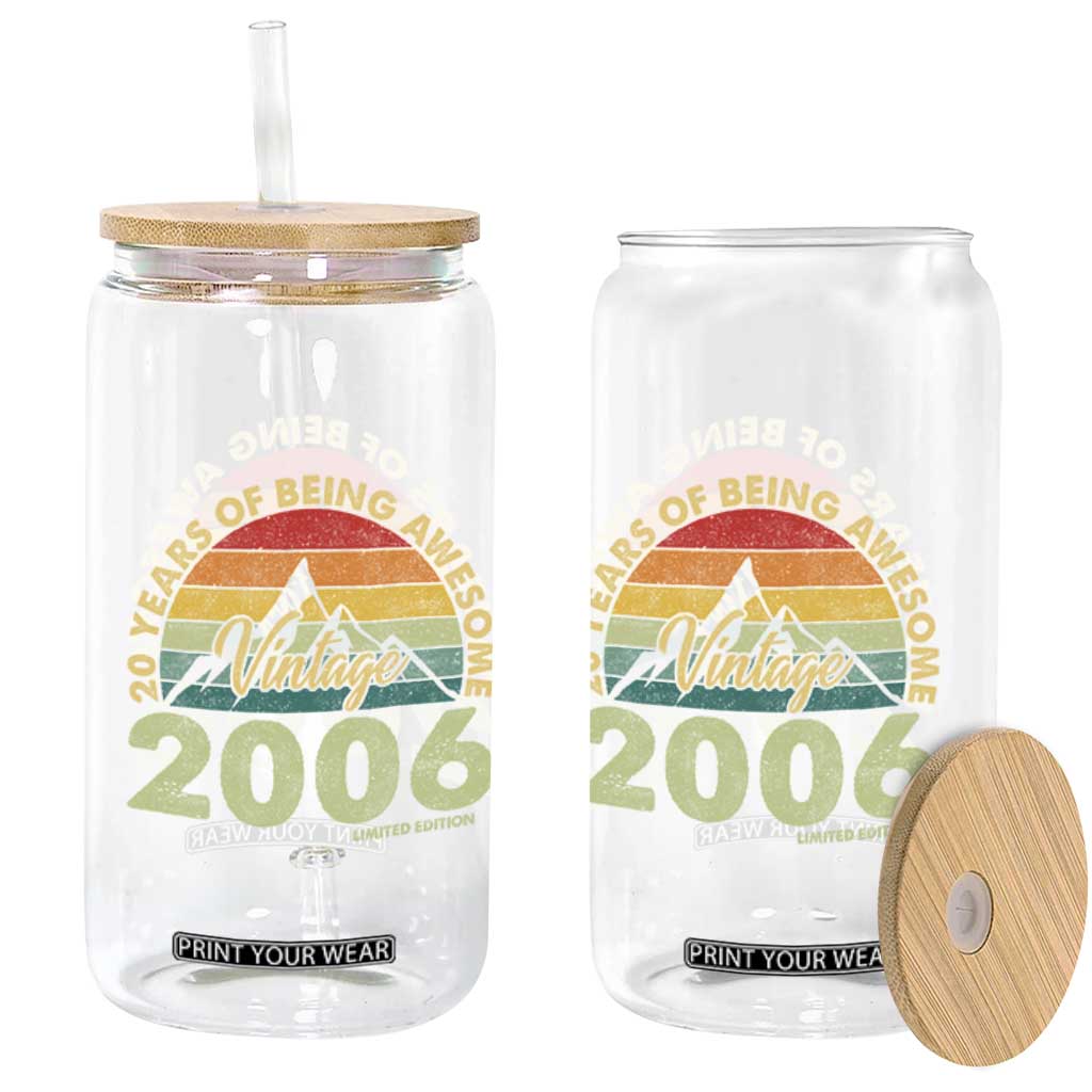 20th Birthday Glass Can Vintage 2006 Limited Edition 20 Year Old Gift