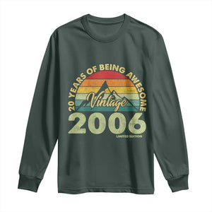 20th Birthday Long Sleeve Shirt Vintage 2006 Limited Edition 20 Year Old Gift