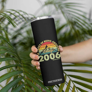 20th Birthday Skinny Tumbler Vintage 2006 Limited Edition 20 Year Old Gift