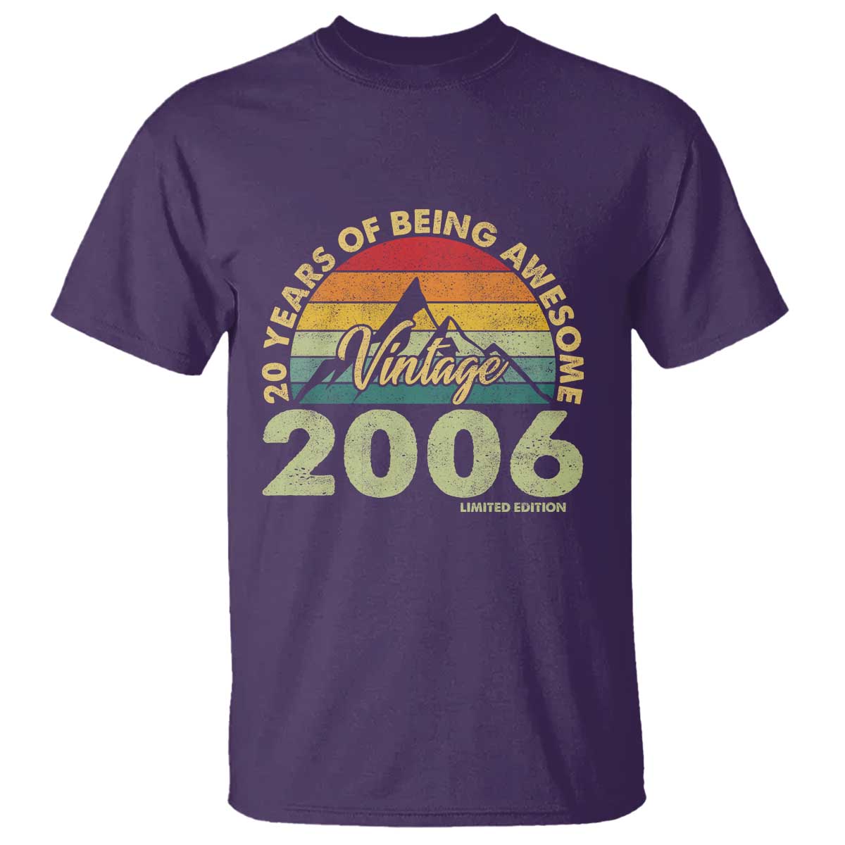 20th Birthday T Shirt Vintage 2006 Limited Edition 20 Year Old Gift