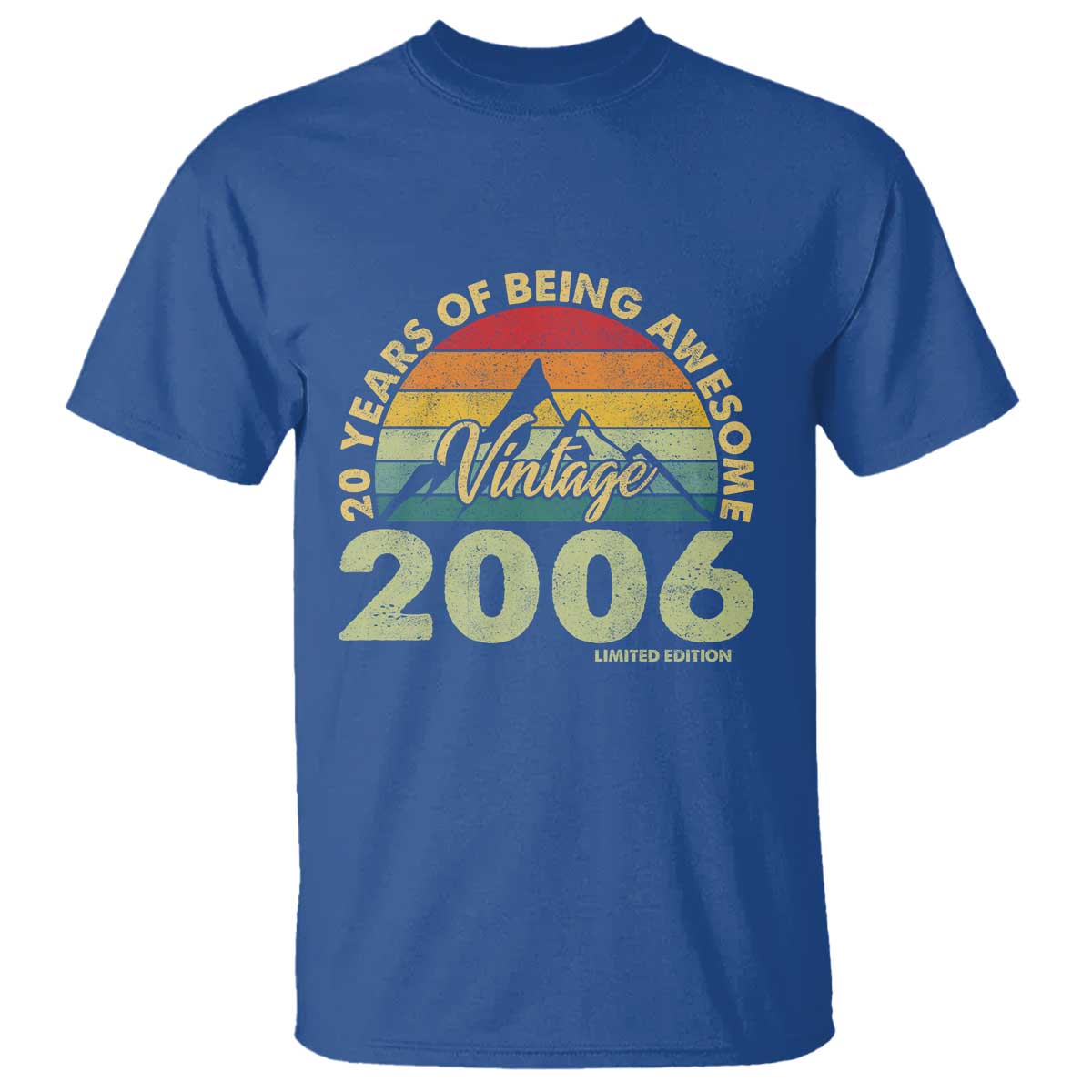 20th Birthday T Shirt Vintage 2006 Limited Edition 20 Year Old Gift