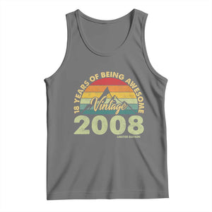 18th Birthday Tank Top Vintage 2008 Limited Edition 18 Year Old Gift