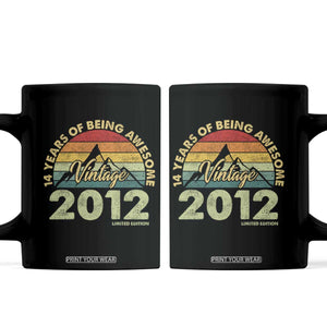 14th Birthday Coffee Mug Vintage 2012 Limited Edition 14 Year Old Gift