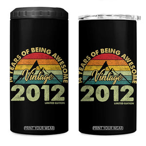 14th Birthday 4 in 1 Can Cooler Tumbler Vintage 2012 Limited Edition 14 Year Old Gift