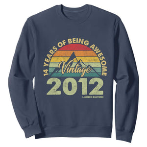 14th Birthday Sweatshirt Vintage 2012 Limited Edition 14 Year Old Gift