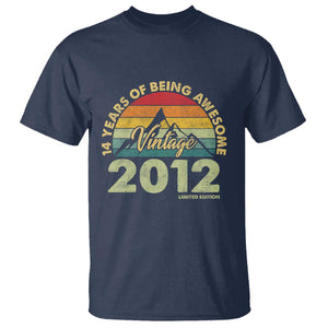 14th Birthday T Shirt Vintage 2012 Limited Edition 14 Year Old Gift