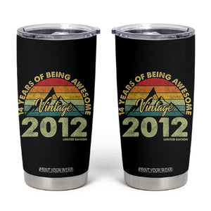 14th Birthday Tumbler Cup Vintage 2012 Limited Edition 14 Year Old Gift
