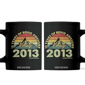 13th Birthday Coffee Mug Vintage 2013 Limited Edition 13 Year Old Gift
