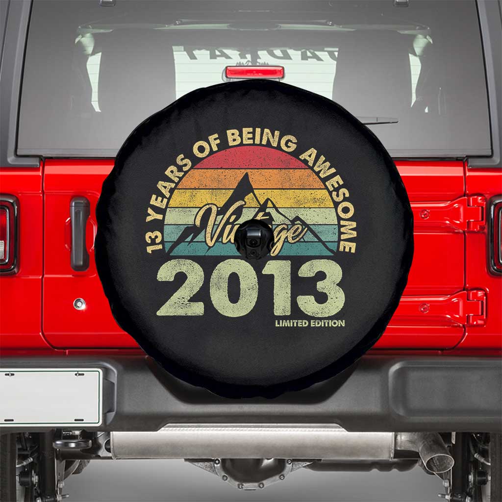13th Birthday Spare Tire Cover Vintage 2013 Limited Edition 13 Year Old Gift